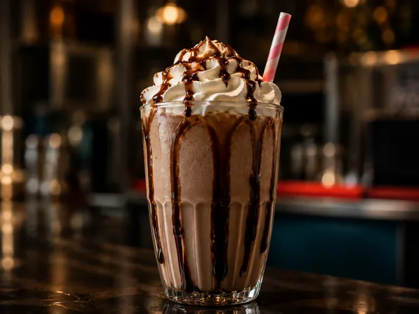 Rock ’n’ Rolls chocolate milkshake